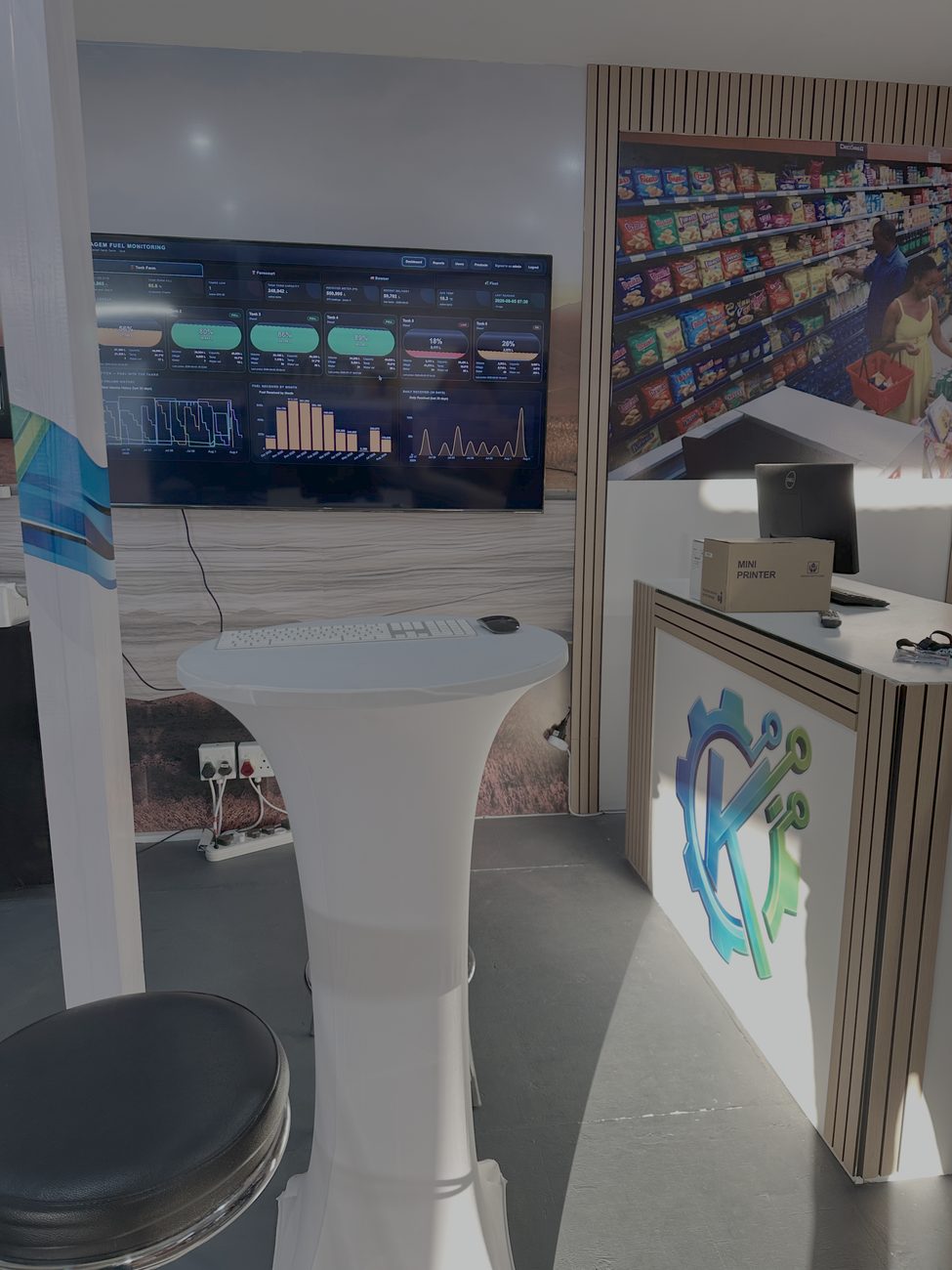 Kapslock stand at the Namibia Mining Expo 2026
